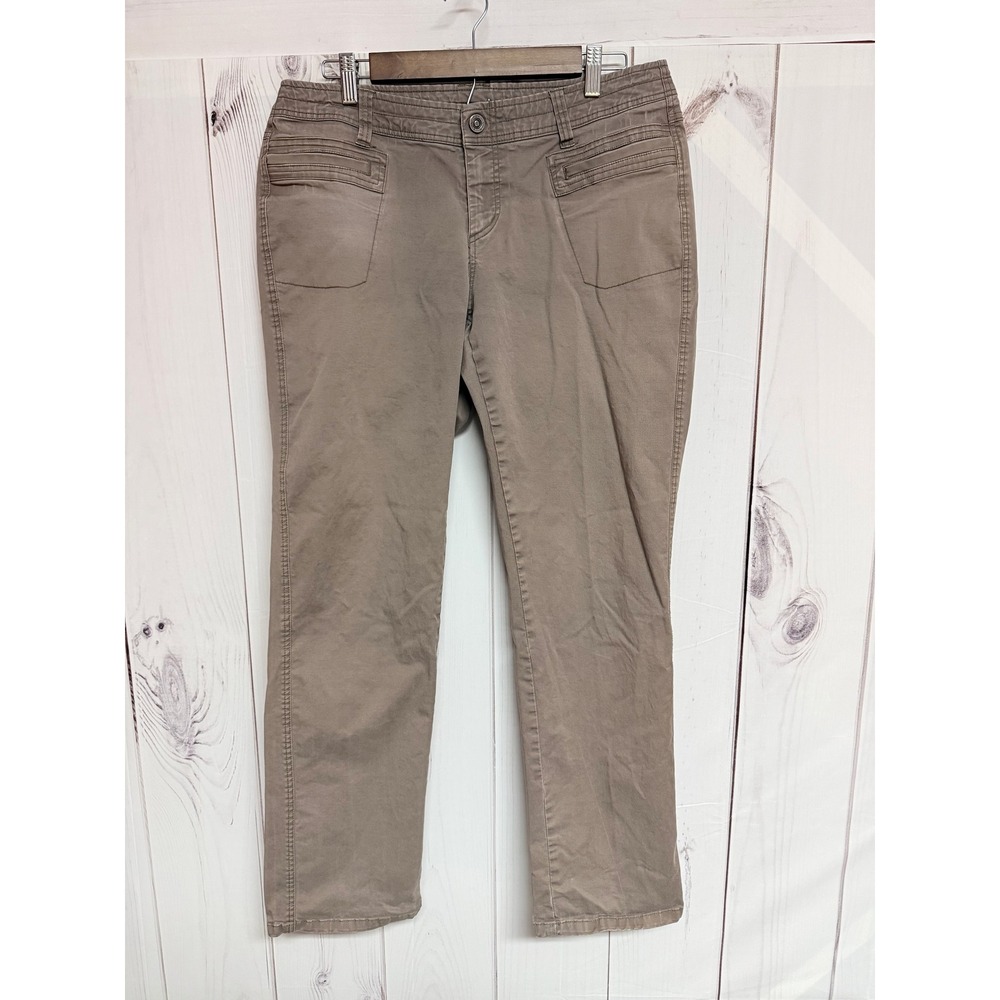 KÜHL Women's Freya Pants 12 Brown Stretch Cotton Hiking Travel EUC